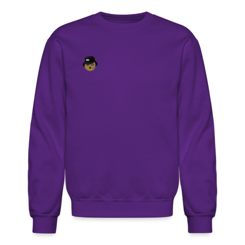 Work Before Sleep Crewneck Sweatshirt - purple