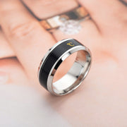Smart Unisex Titanium Mood Temperature Ring