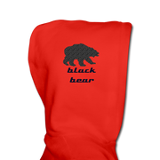 Youth Boys Grizzly Bear Hoodie - red