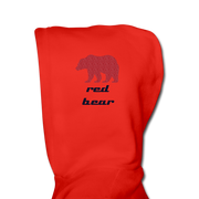 Youth Boys Grizzly Bear Hoodie - red