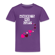 Where's My Sippy Cup Toddler T-Shirt - purple